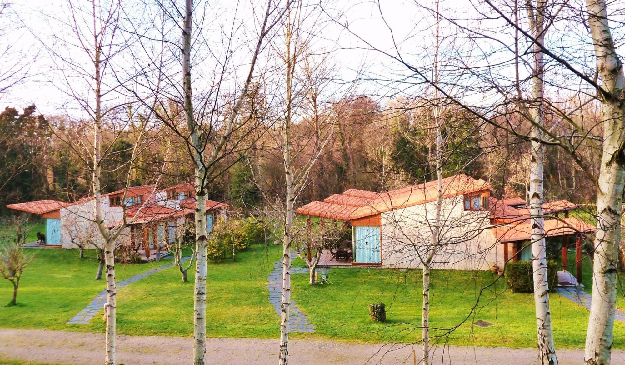 Bungalow Camping Los Manzanos Санта Круз де Олейрос Екстериор снимка
