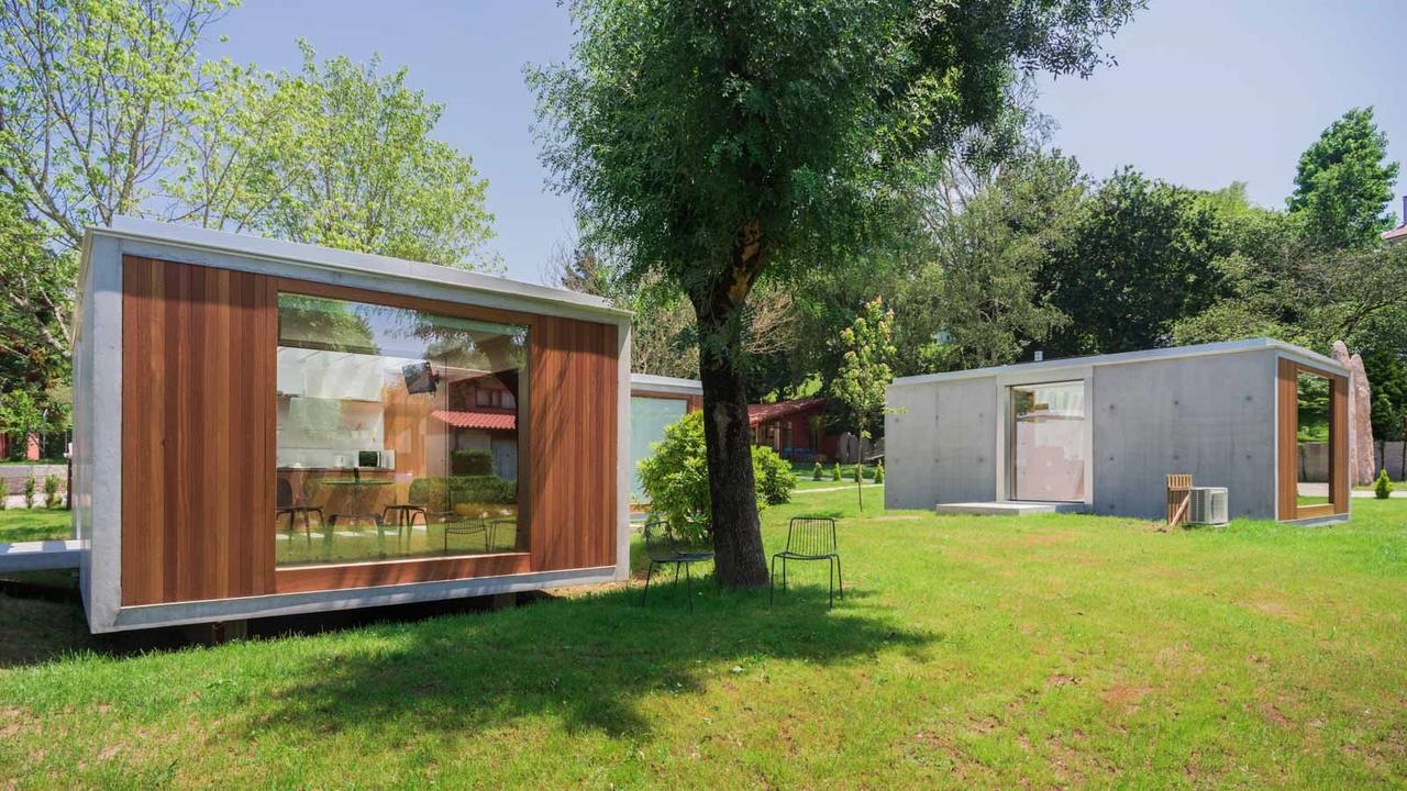 Bungalow Camping Los Manzanos Санта Круз де Олейрос Екстериор снимка